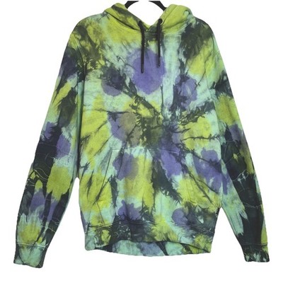 Grunge Streetwear Galaxy Tie Dye Hoodie Men s S Super Nova Fleece CSG