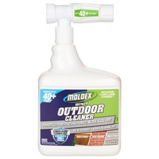 Moldex&reg; Instant Outdoor Cleaner with Bleach and Hose End, 64 oz &ndash; Fast Acting