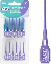 Image of TePe Easypick Purple Extra Large Picks & Travel Case - 1 Pack Of 36 Picks