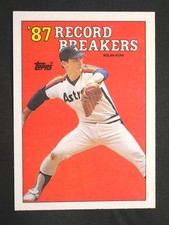 1988 TOPPS NOLAN RYAN Record Breaker #6