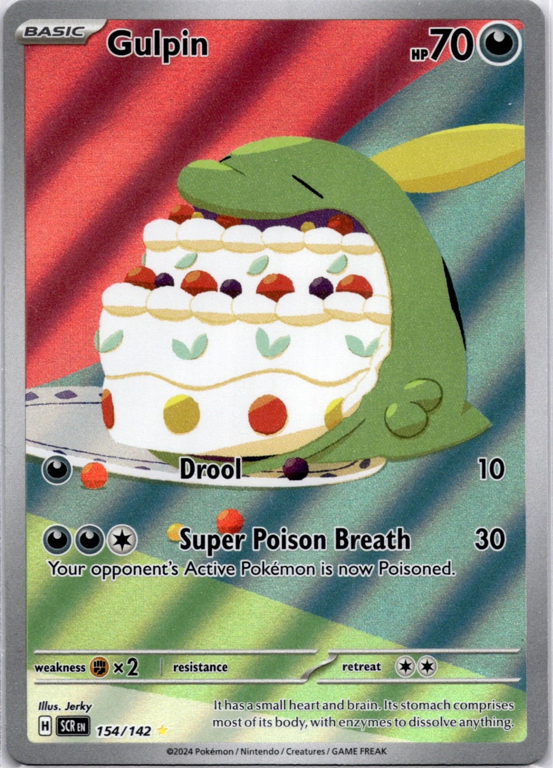 Gulpin Illustration Rare SV07: Stellar Crown 154/142 NM