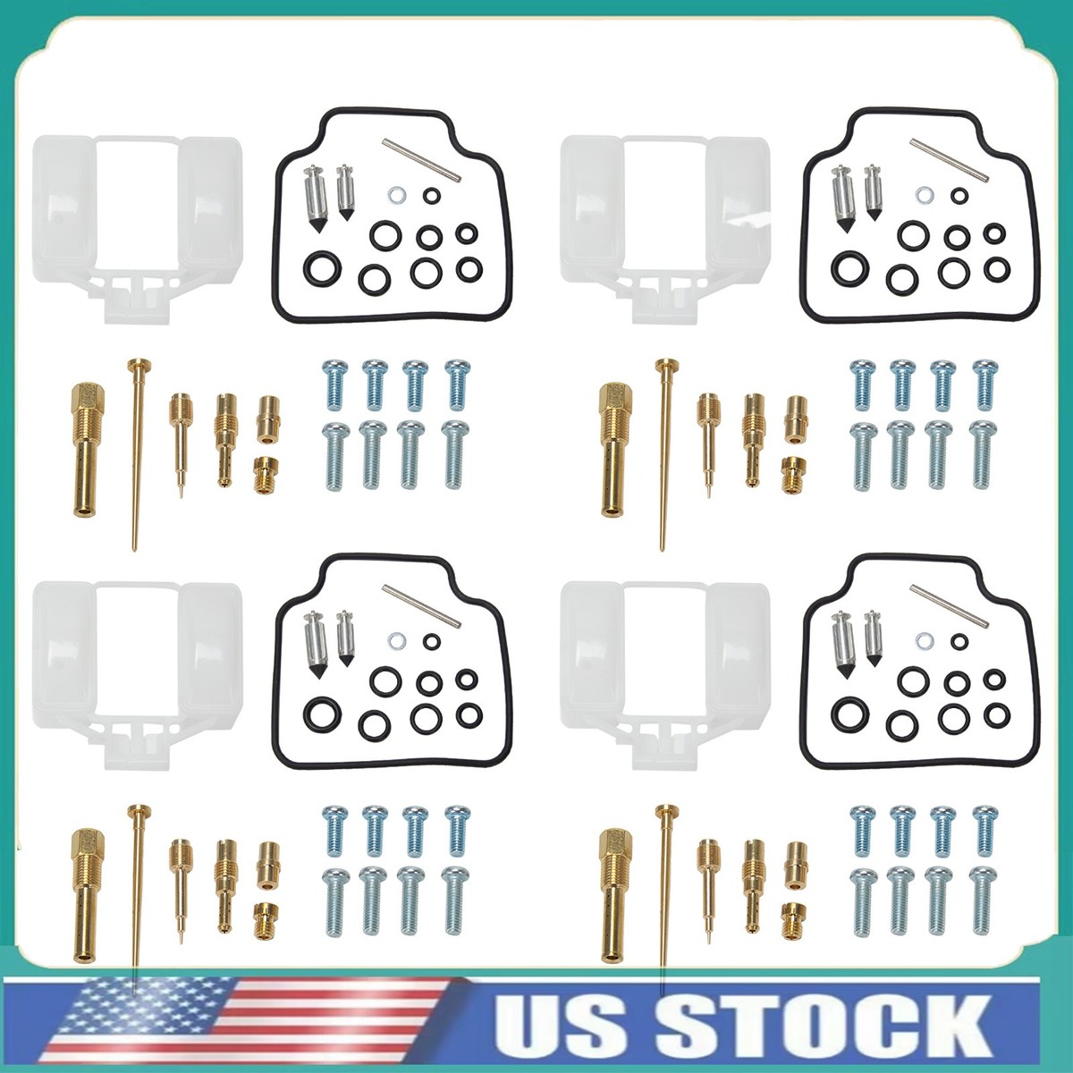 4X Carburetor Repair Kit Float Needle Part For Honda CB750