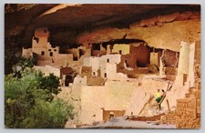 Postcard Cliff Palace from 1270 AD, Mesa Verde National Park, Colorado, CO A8101