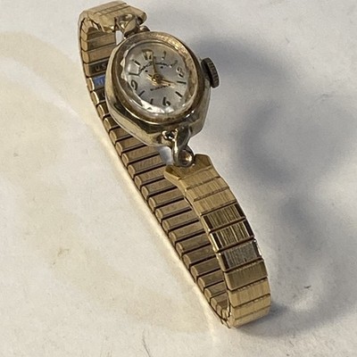 Vintage Andre Bouchard 21 Jewels Women's Wristwatch  W/Band Not Running