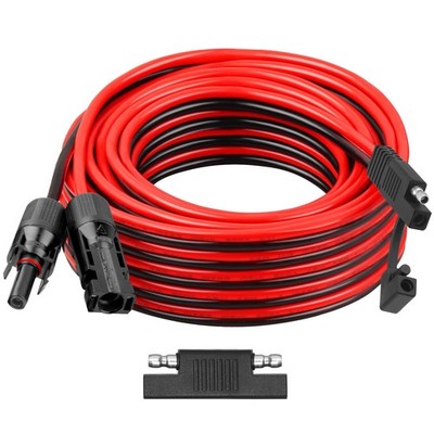 10AWG Solar Panel to SAE Adapter Cable 30FT SAE Connector Battery Cable PV So...