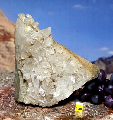 Klarer Himalaya Quarz Bergkristall Cluster - seltene Mineralien Probe Heilung