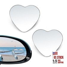 2Pcs Heart Shaped Blind Spot Mirrors for Cars   Convex Rearview, Wide Angle