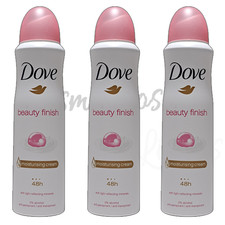 3 Pcs Dove Beauty Finish Antiperspirant Deodorant Spray 150ml 48h for Women