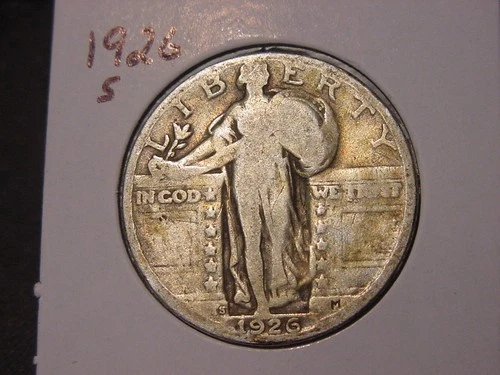 1926-S STANDING LIBERTY QUARTER POPULAR BETTER DATE FREE SHIPPING