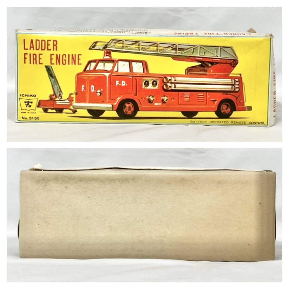 Ichiko Ladder Fire Engine Tin Toy Vintage Japan Fire Truck | eBay