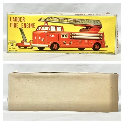 Ichiko Ladder Fire Engine Tin Toy Vintage Japan Fire Truck | eBay