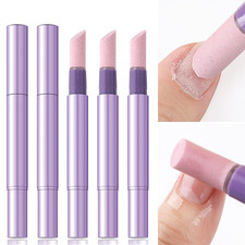 5PCS Cuticle Oil Pusher Pen Set, 2-In-1 Ceramic Cuticle Pushers with Oil for Nai