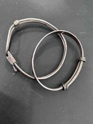  Ed Levin Sterling Silver Handmade Bracelet Vintage 
