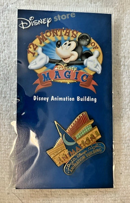2002 Sorcerer's  Apprentice 12Months of Magic DISNEY ANIMATION BUILDING PIN  New
