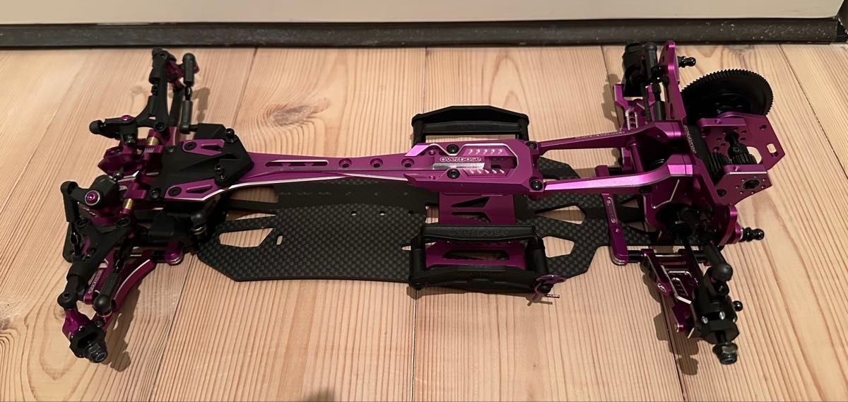 Overdose GALM Ver2 Anti Chassis 1/10 Purple Drift RC Car Complete
