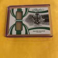 2025 Panini Flawless Frank Chance Dual Bat Relic #/5 Cubs HOF 
