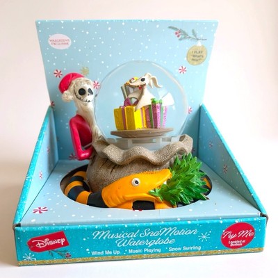 Nightmare Before Christmas Snowman Jack Musical SnoMotion Waterglobe Disney NIB