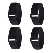 Adjustable Elastic Boot Straps for Pants - 4 Pack Safety Leg Bands