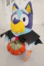 NEW Bluey in Vampire Costume Halloween Greeter Standing Decor Plush Toy 18"