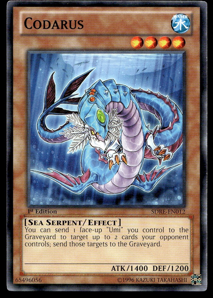 Codarus Structure Deck: Realm of the Sea Emperor SDRE-EN012 MP YuGiOh TCG | Buy