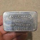 Engelhard 10 Troy Oz .999 Fine Silver Bullion Bar - 10 Troy Oz Silver Bar