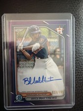 2024 Bowman Chrome Mega Box Chrome Prospect Mojo Autographs Brice Matthews /199