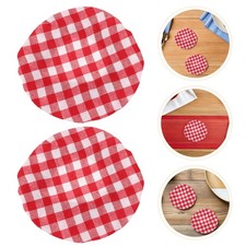 6 Pcs Reusable Plate Covers Decorative Jam Jar Casserole Dish Cloth