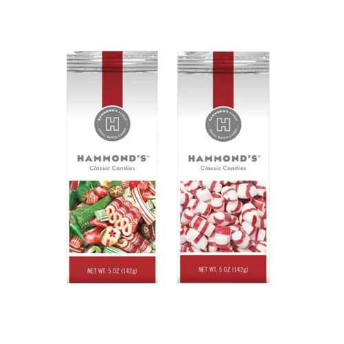 Hammonds Classic Hard Candy Mix Peppermint Puffs Colorful Easter Gift 2 Pack