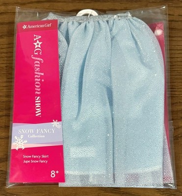 American Girl 2020 Snow Fancy Skirt New! Blue Glittery Tulle