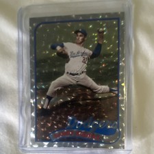 Topps Parallel Sandy Koufax Dodgers MLB Card Stock English Baseball Trading Card