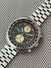 SEIKO 6138-0011 UFO Automatic Chronograph Watch Vintage Men's Black Dial