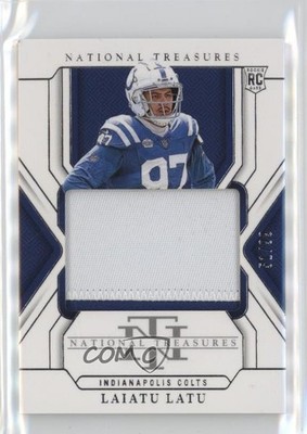 2024 Panini National Treasures 51/99 Laiatu Latu #220 Rookie Patch RC 7i6