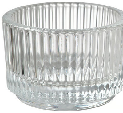 Wie Neu! 25x Teelichthalter  Kerzenhalter IKEA FINSMAK rund, klar, Glas , 3,5 cm