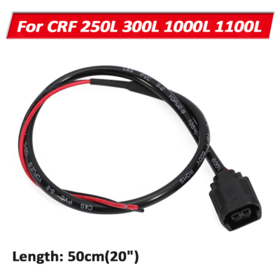 2 Pin Auxiliary Plug Connector Socket Cable For HONDA CRF1000L