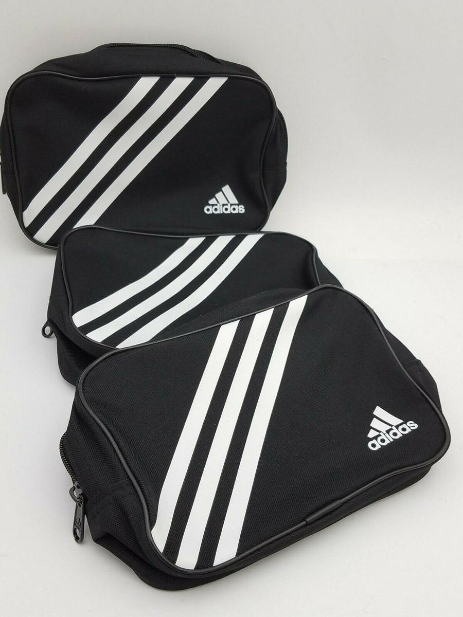 Adidas Zippered Small Travel Black White 7.5