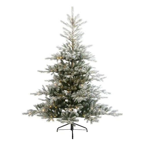 Amicasa Albero Natale GRANDIS Verde innevato (PVC e PE - H180 D132 cm) 9670122