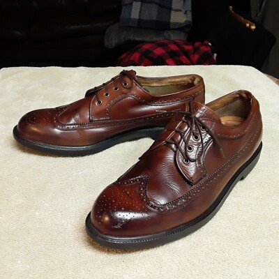 Rockport Mens Oxford Size 11 Brown Leather Wingtip Light Weight Comfort Rockport Mens Oxford Size 11 Brown Leather Wingtip Light  main image 3