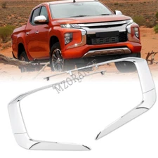 4x Front Bumper Molding Trim For Mitsubishi Triton L200 2019-2022 Replacement