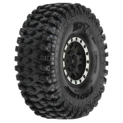 Pro-Line PRO10128-12 Hyrax 1.9 Reifen a. Felge SupSoftRock v/h (2) schwarz/silbe