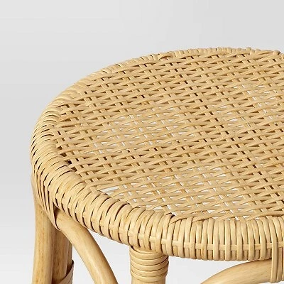 Threshold perry rattan backless woven counter height barstool deals