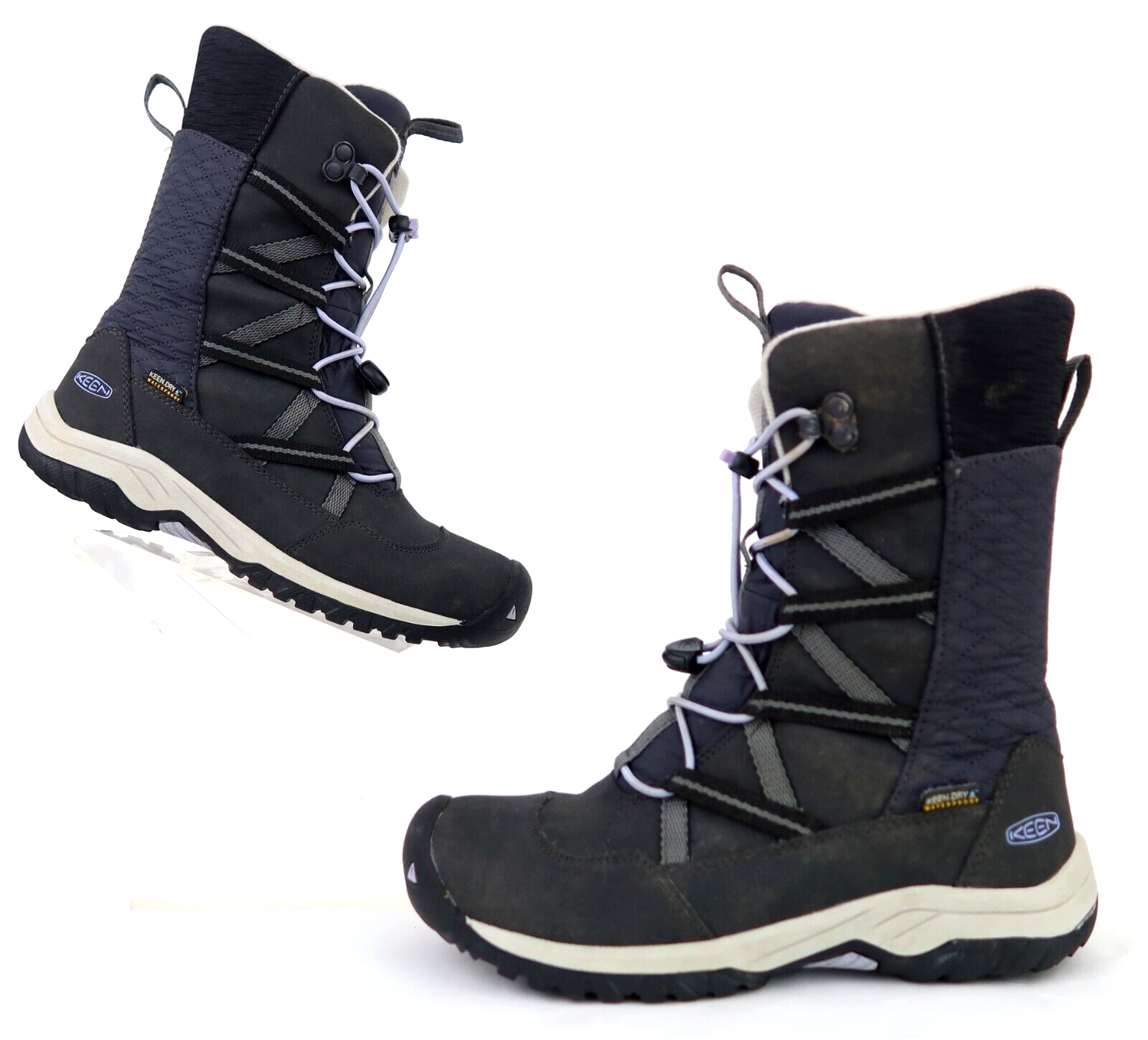 Stivali Hoodoo impermeabili per bambini Keen Big neri blu navy lavanda viola taglia 3