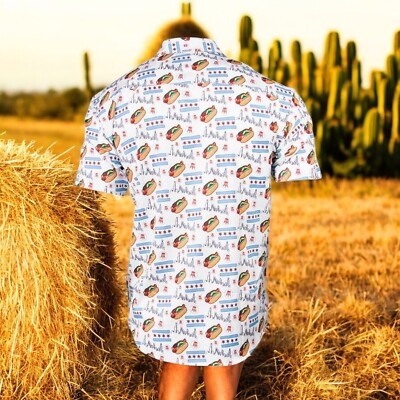 Tropical Bros X Barstool Chicago Hot Dog Hawaiian Shirt