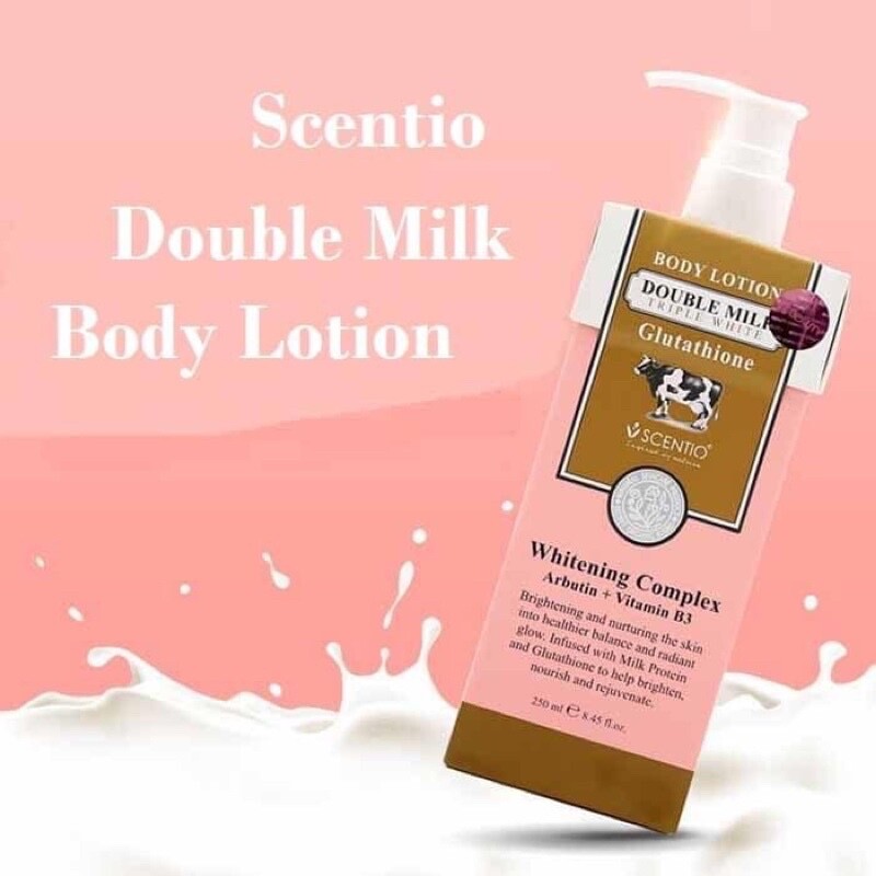 BEAUTY BUFFET SCENTIO DOUBLE MILK TRIPLE WHITE BODY LOTION 250 ML. X 2