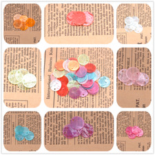 Wholesale 50pcs Mussel Shell Flat Round Coin Charm Beads 13MM 15MM 18MM