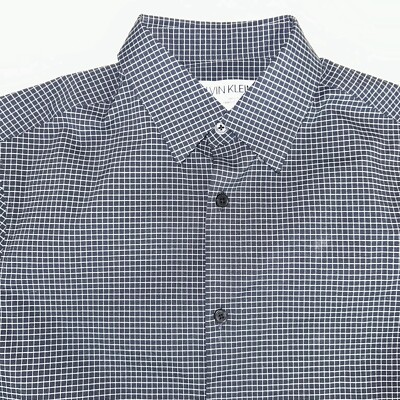 Calvin Klein Black/ivory Plaid Collared Dress Shirt Top Men's XS | eBay Calvin Klein Black/ivory Plaid Collared Dress Shirt Top Men's XS | eBay