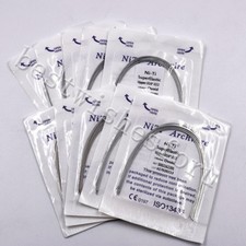 10 Packs Orthodontic Super Elastic NITI Arch Wire Ovoid Form Rectangular Dental