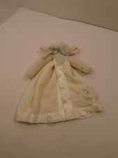 Lovey Bearington Baby Plush Lamb Sheep Security Blanket Ivory Satin