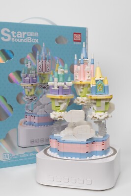 Castle in the Sky Building Block Bluetooth Music Box Multicolor Light Gift