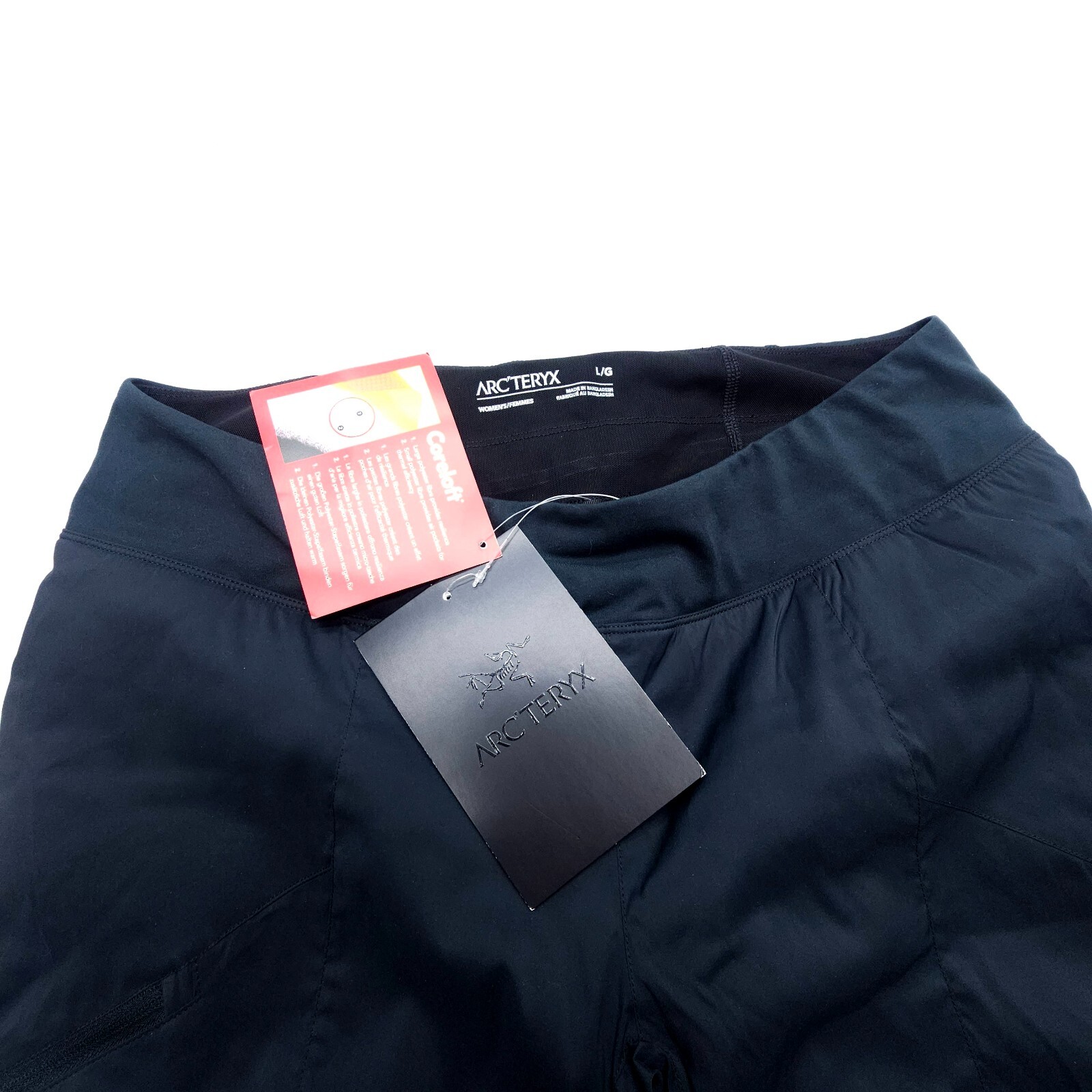 ARC'TERYX Arcteryx Axina pantaloni mutandine isolati donna L neri pull on sci neve escursione nuovi con etichette
