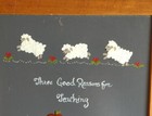 3 Reason for Teaching School Slate Wall Hanging Hand-painted Sheep Teacher Frame — photo 2